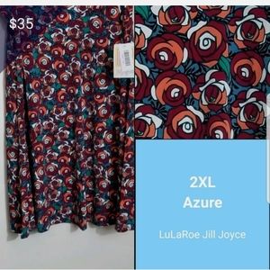 LuLaRoe 2xl Azure skirt